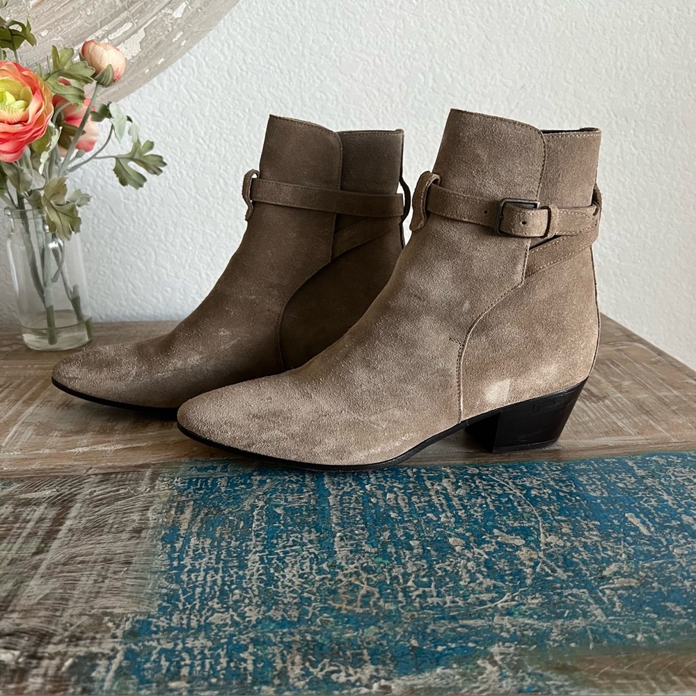 Saint Laurent Blake Jodhpur Suede Bootie